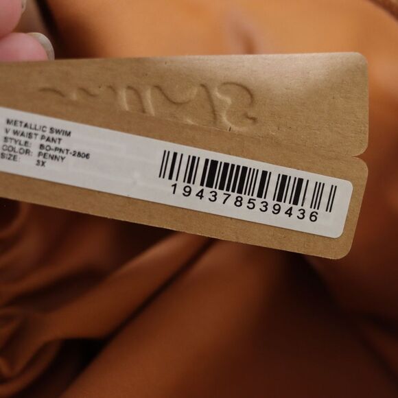 SKIMS Metallic Bronze Swim Pants Leggings 3X NWT - Picture 10 of 10